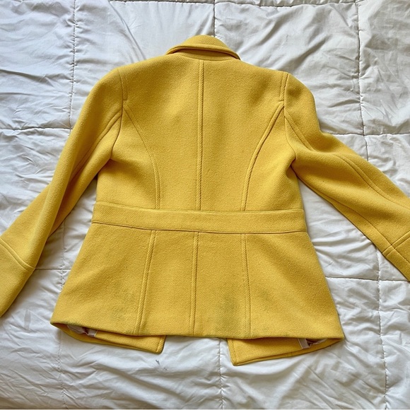 J. Crew Yellow Pea Coat - Picture 5 of 5